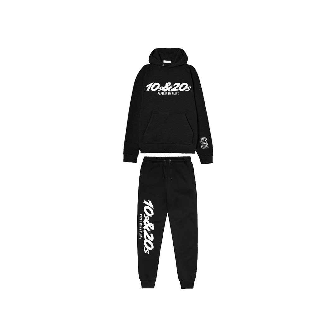 PAPER PLANS TRACKSUIT - BLACK