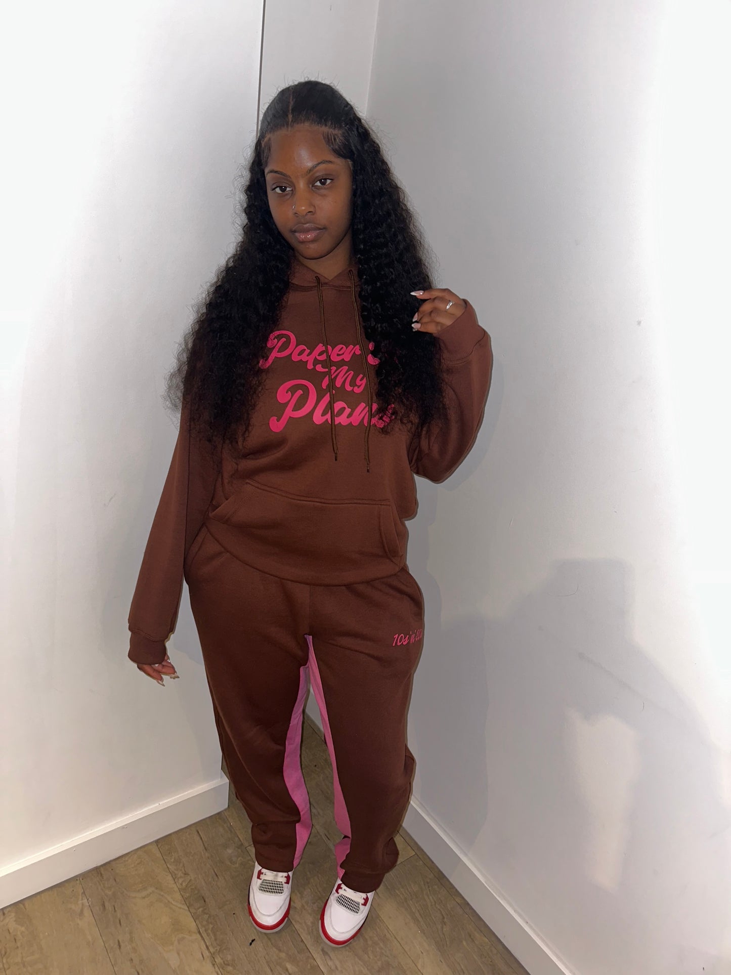 BRAZY SET HOODIE - BROWN