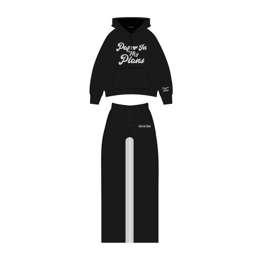 BRAZY SET HOODIE - BLACK