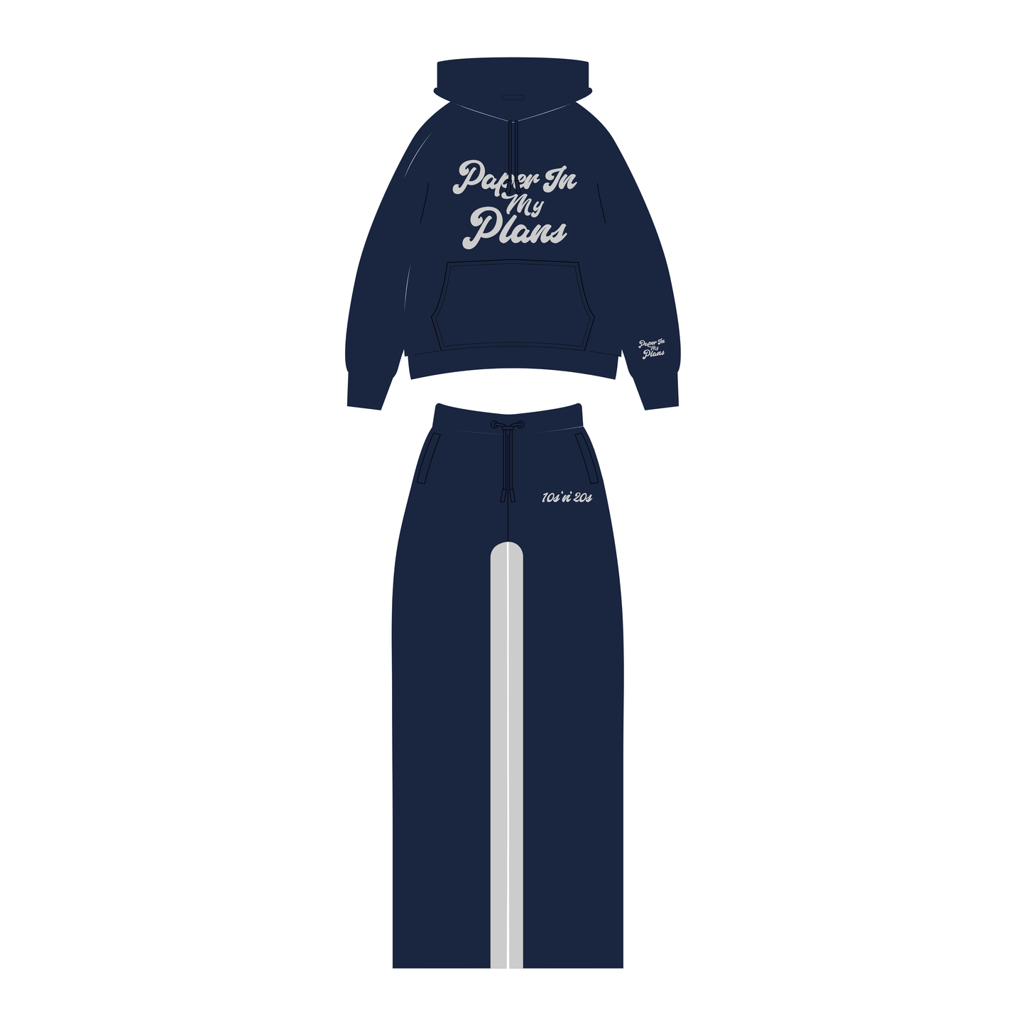 BRAZY SET HOODIE - NAVY